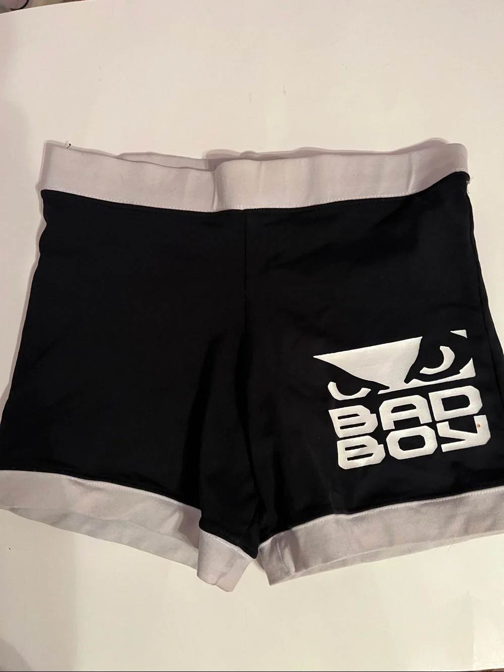 Bad Boy Men's Black Athletic Compression Shorts Classic Vale Tudo Size Small